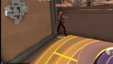a screenshot of a video game with a spike carrier killed