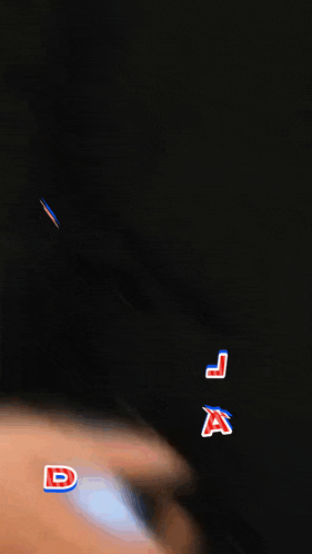 a close up of a person 's face with the letters da j and a visible