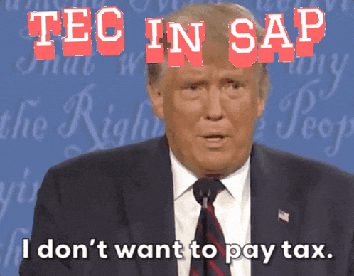 a man in a suit and tie says " i don t want to pay tax "
