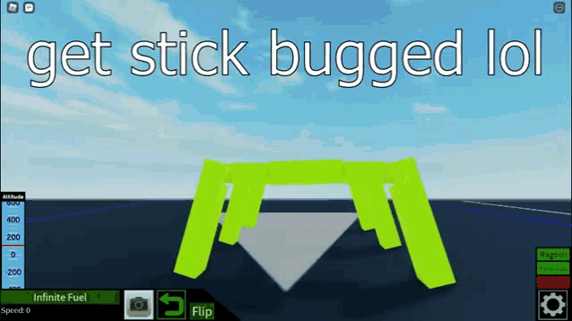Get Stick Bugged Lol Stick GIF - Get Stick Bugged Lol Stick Roblox GIFs
