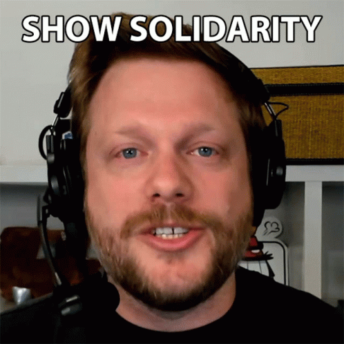 Show Solidarity Rich Slaton GIF - Show Solidarity Rich Slaton Show Unity GIFs