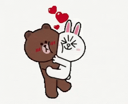 Brown And Cony Love GIF - Brown And Cony Love Cute GIFs