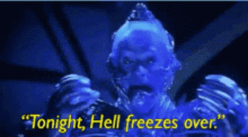 Tonight Hell Freezes Over Batman And Robin GIF