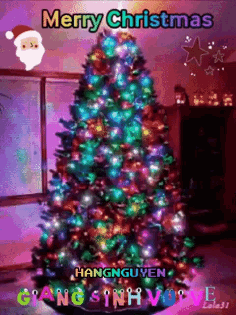 Lênhân Merry Christmas GIF - Lênhân Merry Christmas Christmas Tree GIFs
