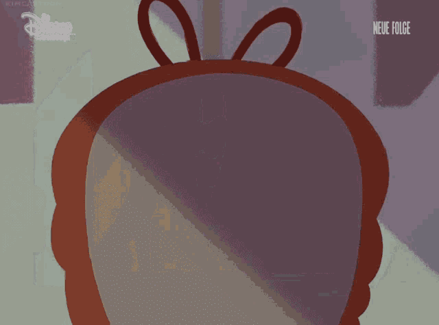 a disney channel advertisement with a red circle
