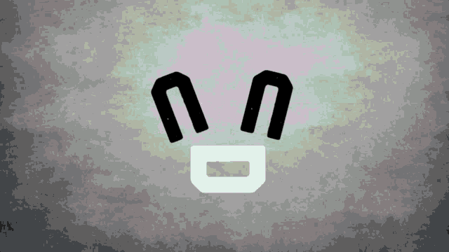 a black and white drawing of a face with the letters n and d on it