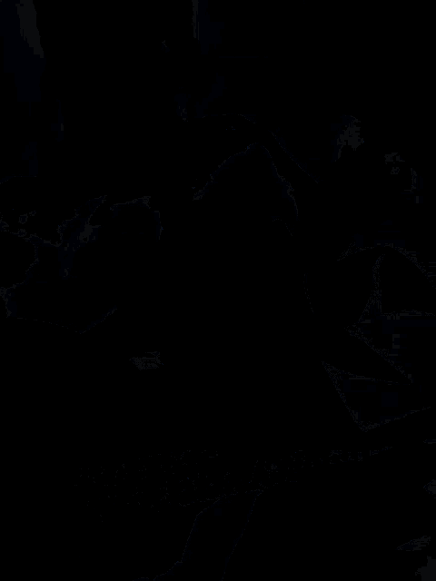 a cartoon of a person laying down with chinese writing
