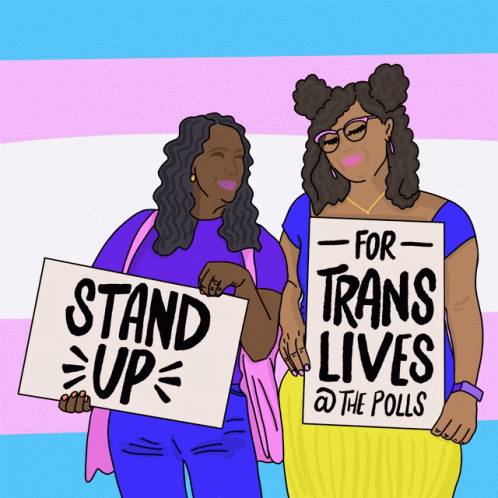 Stand Up For Trans Lives At The Polls Speak Out GIF