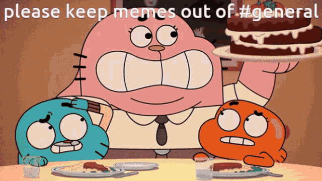 No Memes In General Please Keep Memes Out Of General GIF - No Memes In General Please Keep Memes Out Of General Richard Watterson GIFs