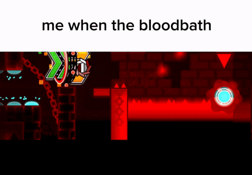 a screenshot of a video game with the words me when the bloodbath below it