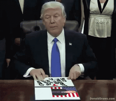 Donald Trump Draws GIF - Donald Trump Draws Executive GIFs