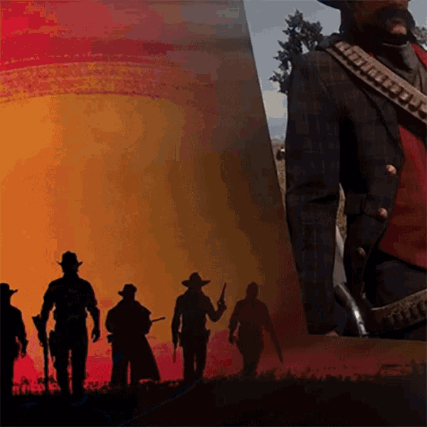 a group of cowboys are walking in a field