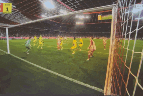 a soccer game is being played in a stadium with a scoreboard that says bvb on it