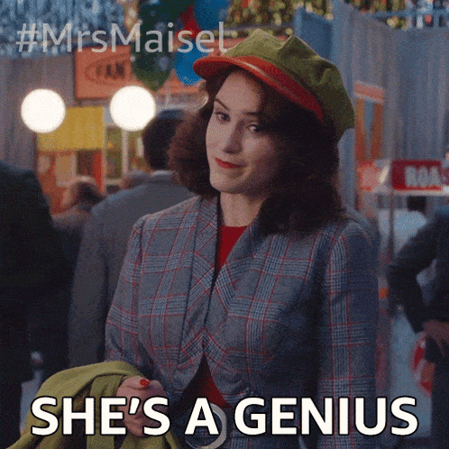 She'S A Genius Miriam Maisel GIF - She'S A Genius Miriam Maisel Midge GIFs