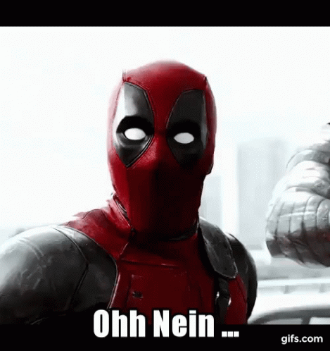 Deadpool: Ohh Nein GIF - No Ohh No Deadpool GIFs