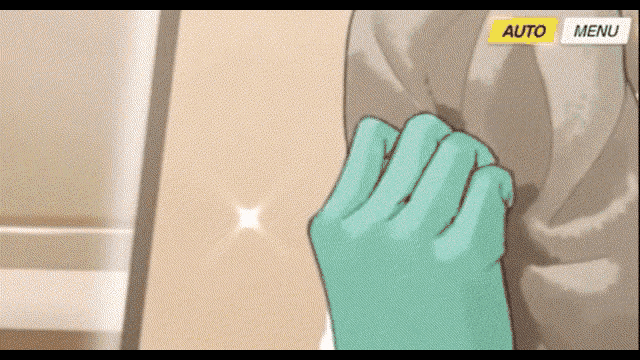 a close up of a person 's hand with a yellow button that says auto on it