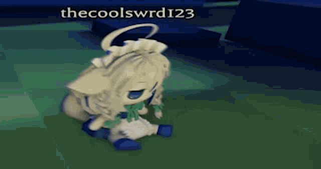 a cartoon character with the name thecoolswrd123 at the bottom