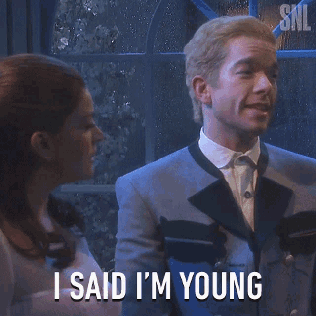 I Said Im Young John Mulaney GIF - I Said Im Young John Mulaney Saturday Night Live GIFs