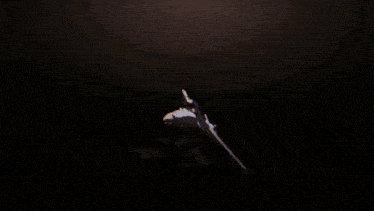 a pixelated image of a person holding a gun in a dark room