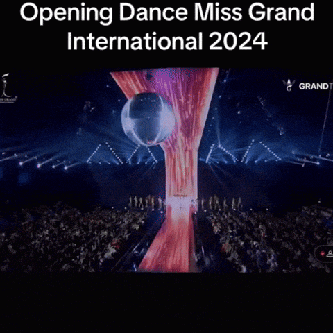 a poster for the opening dance miss grand international in 2024