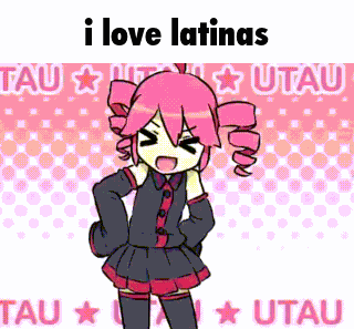 a picture of a girl with the words i love latinas