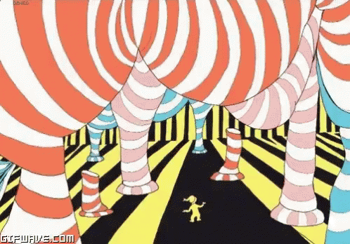 Psychedelic GIF - Dr Seuss Lights Flashing GIFs