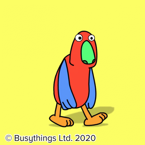 Busythings Parrot GIF - Busythings Parrot Run GIFs