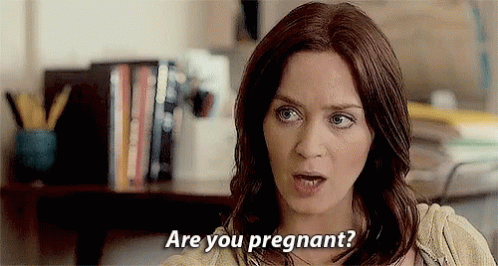 Emily Blunt Five Year Engagement GIF - Emily Blunt Five Year Engagement Are You Pregnant GIFs