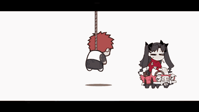 a cartoon of a boy and a girl riding a car