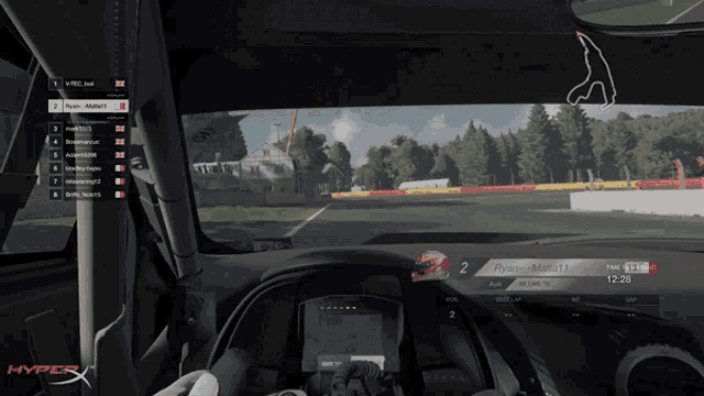 a screenshot of a video game with hyperx on the bottom
