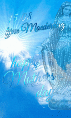 a blue background with the words happy mother 's day