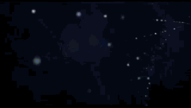 a blue background with a white glowing object on it