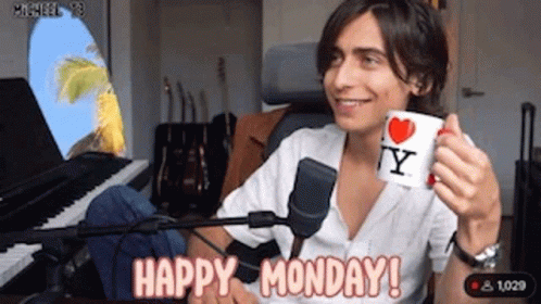 Happy Monday Aidan Gallagher GIF - Happy Monday Aidan Gallagher GIFs