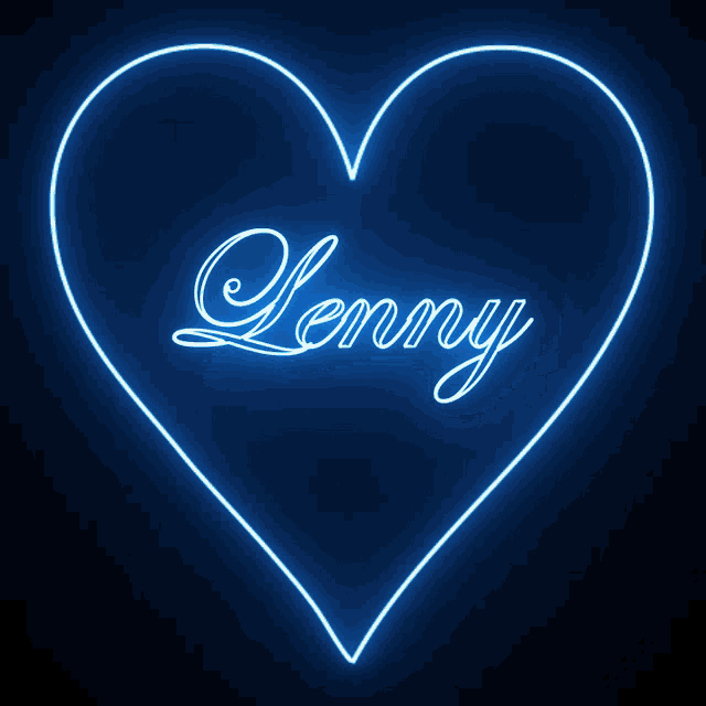 Lenny Love Lenny GIF - Lenny Love Lenny Lenny Coeur GIFs