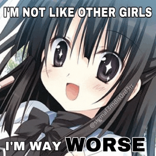i 'm not like other girls i 'm way worse i 'm not like other girls i 'm way worse