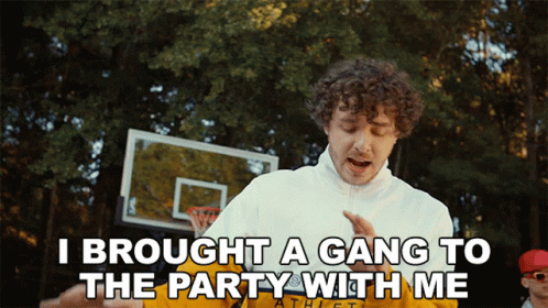 I Brought A Gang To The Party With Me Jack Harlow GIF - I Brought A Gang To The Party With Me Jack Harlow Tyler Herro Song GIFs