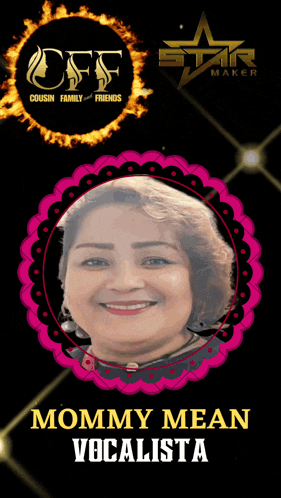 a poster for mommy mean vocalista shows a smiling woman