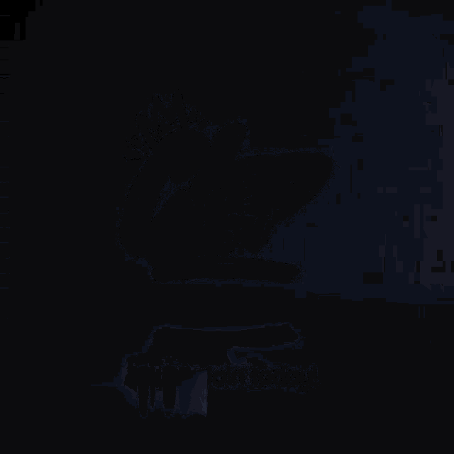 a blue background with a white glowing letter p