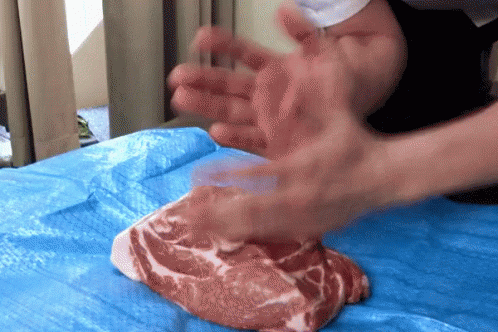 揉む　もむ　肉 GIF - Massage Meat Prepare GIFs