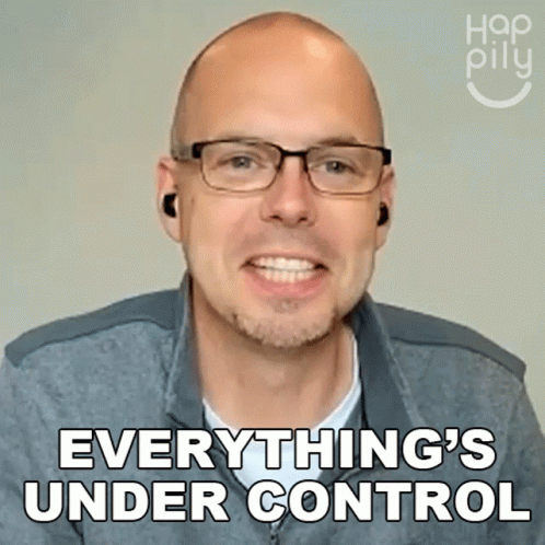 Everythings Under Control Happily GIF - Everythings Under Control Happily The Situation Is Under Control GIFs