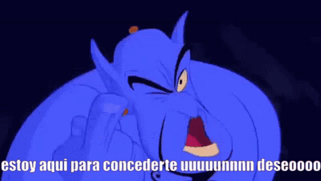 a cartoon character from aladdin is making a funny face