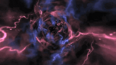 a purple and blue background with a swirl in the middle