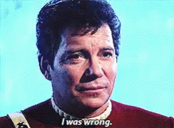 I Was Wrong Kirk GIF - I Was Wrong Kirk Star Trek GIFs