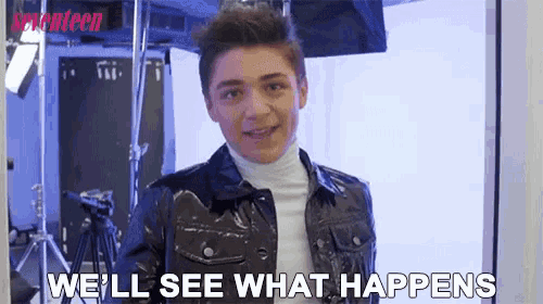 a young man in a leather jacket says we 'll see what happens .
