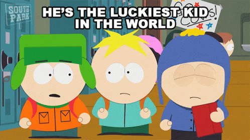 Hes The Luckiest Kid In The World Craig Tucker GIF - Hes The Luckiest Kid In The World Craig Tucker Butters Stotch GIFs