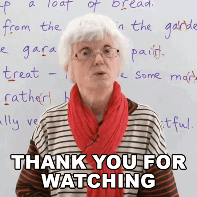 Thank You For Watching Gill GIF - Thank You For Watching Gill Learn English With Gill GIFs