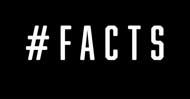 a black background with the words #facts powered x people.org