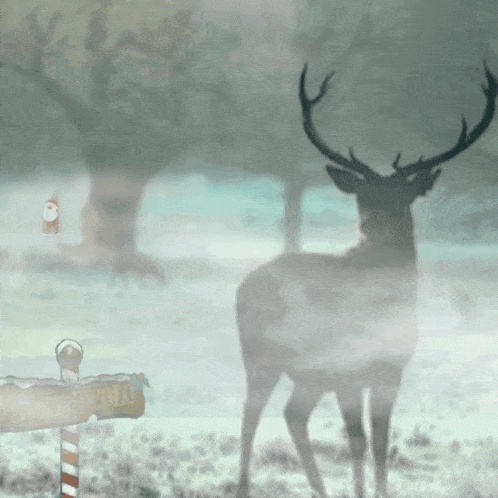 Reindeer Northpole GIF - Reindeer Northpole Santaclaus GIFs