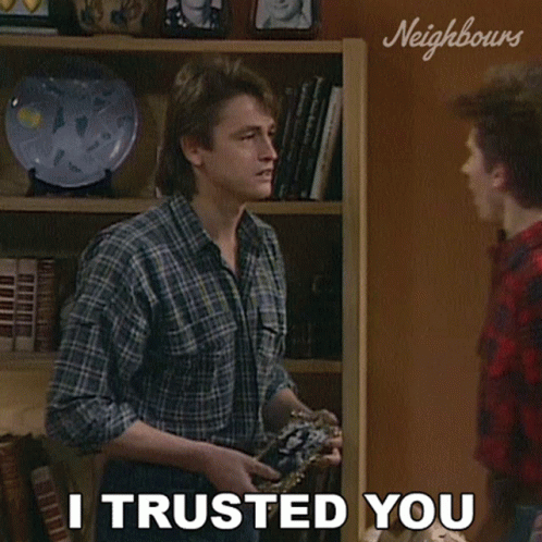 I Trusted You Danny Ramsay GIF - I Trusted You Danny Ramsay Neighbours GIFs