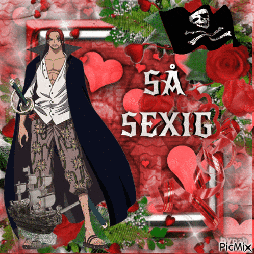 a picture of a man with a sword and the words " sa sexig " on it